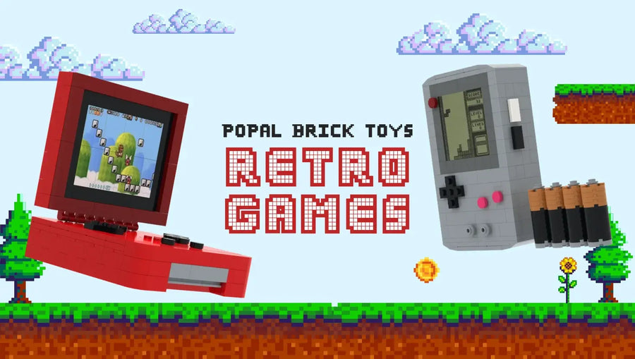 90s Nostalgia: Retro Gaming Console & Gameboy Brick Toys