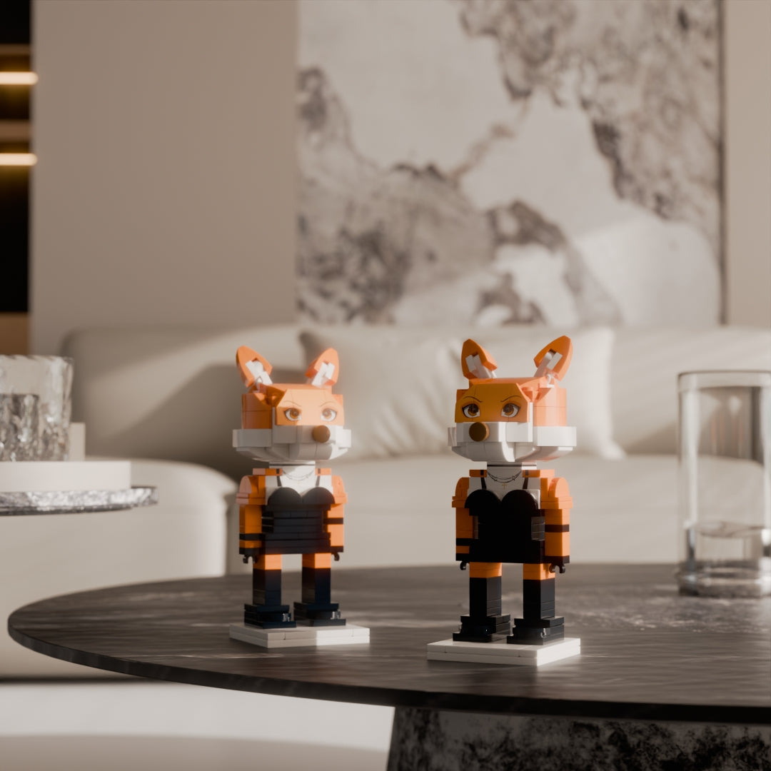 Foxy minifigure | Liar's Bar Collectibles 175 pcs