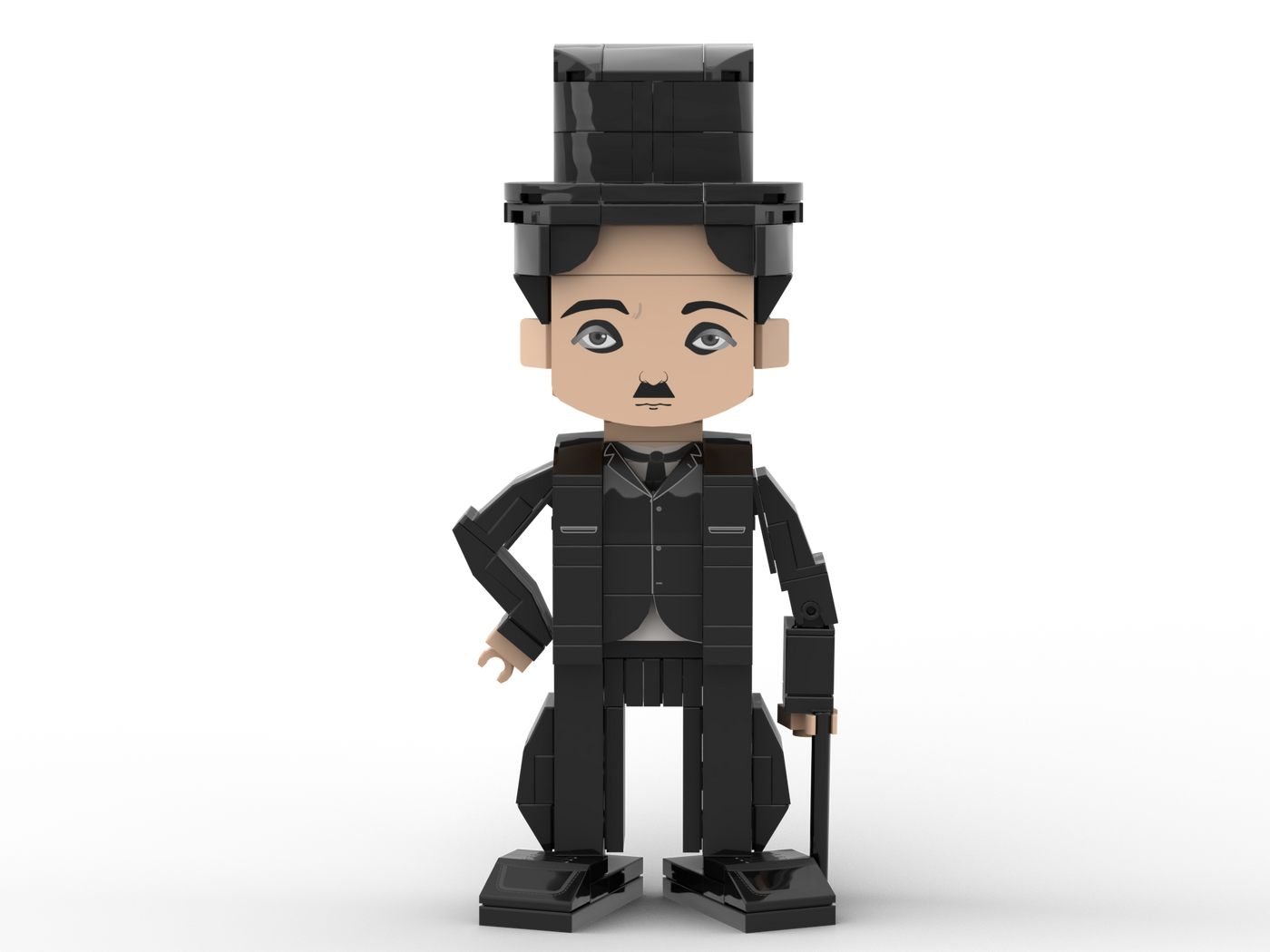 Popal Charlie Chaplin Minifig - The Silent Film Legend Collectible 204 pcs