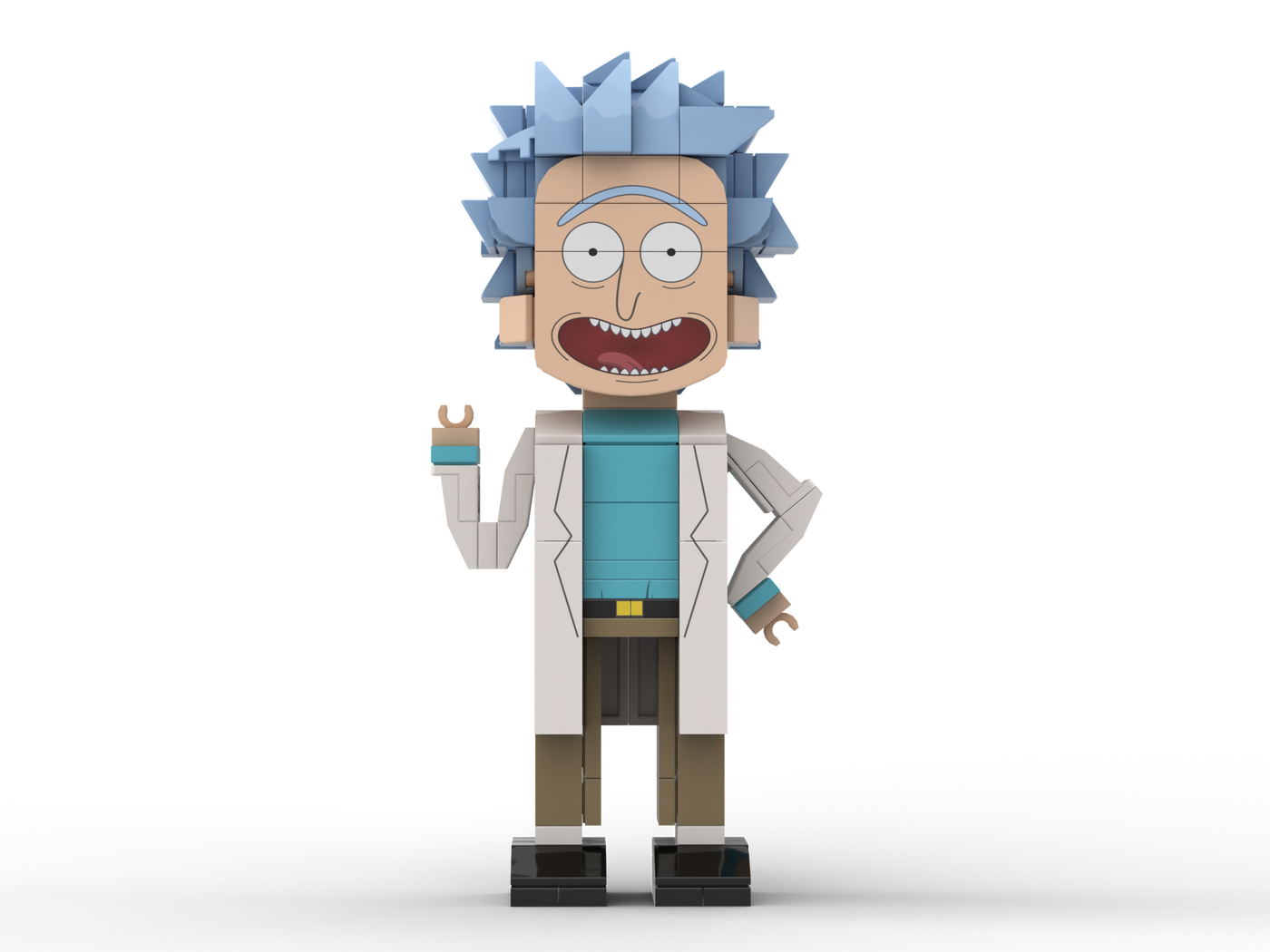 Popal Rick Minifig - Mad Scientist Extraordinaire 244 pcs