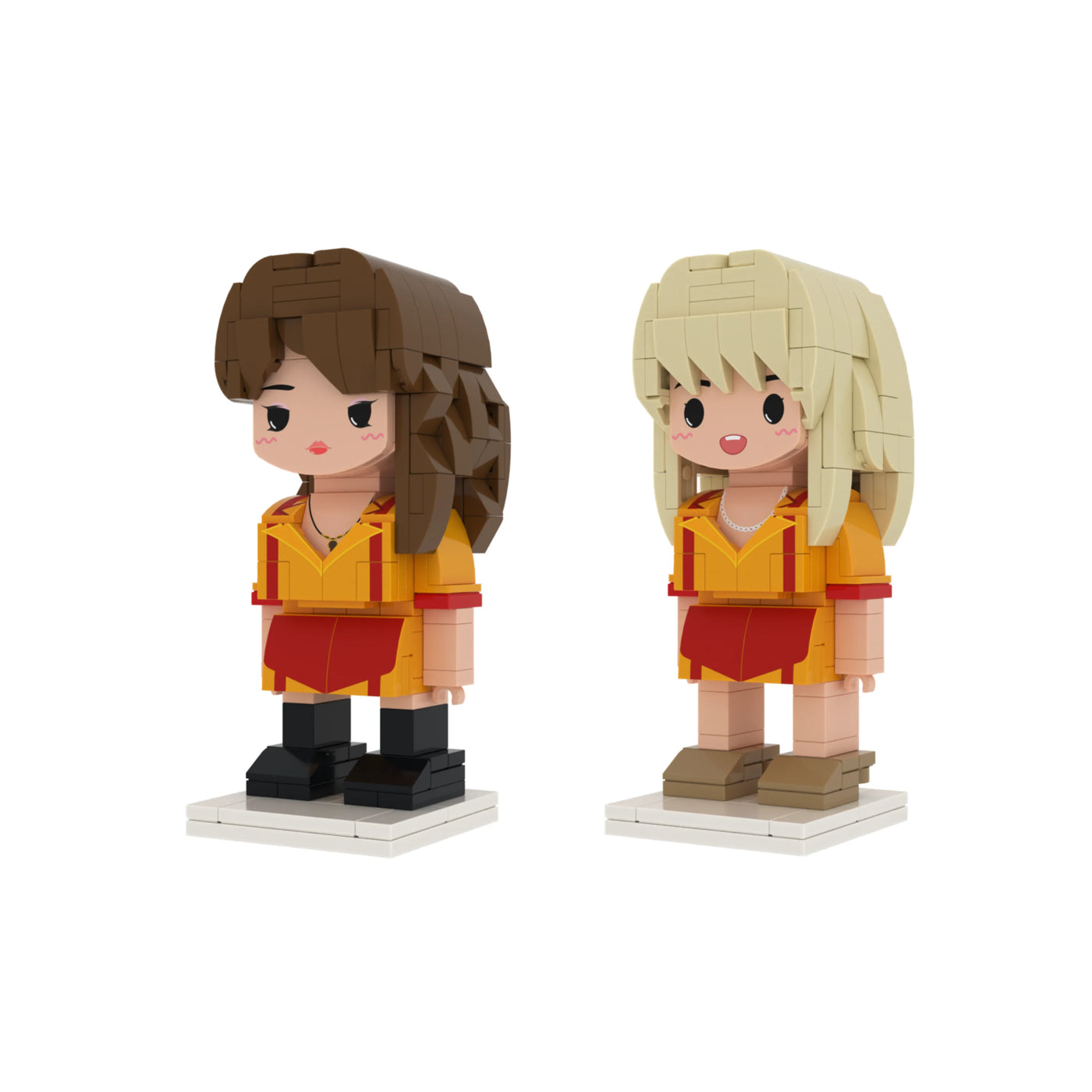 Popal 2 Broke Girls Figurenset – Sammlerstücke aus der Hit-TV-Serie, 439 Teile