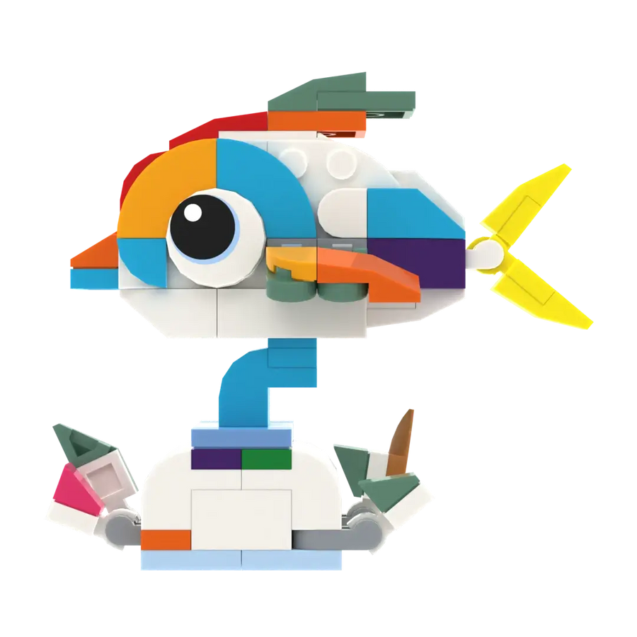 Popal Buntes Fischspielzeug - 120 Stk 