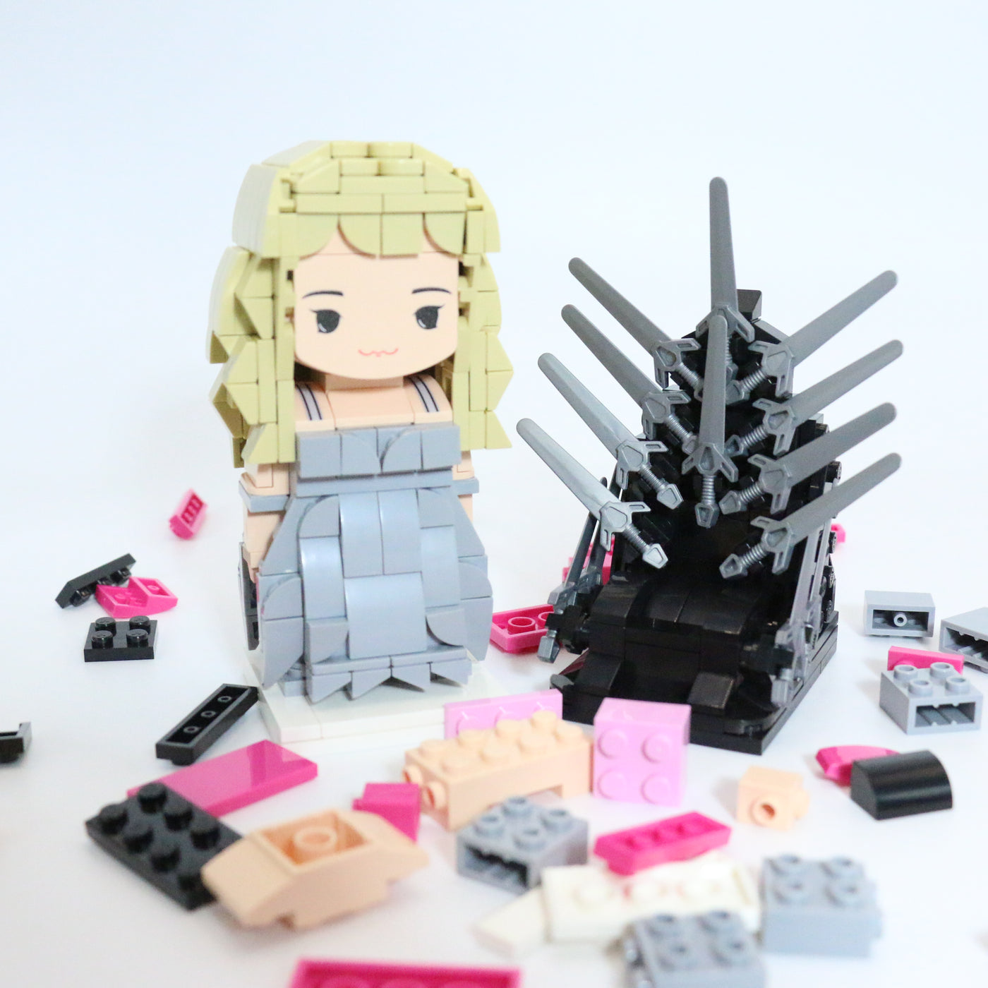 Popal Daenerys Targaryen & Iron Throne Minifig Set - Game of Thrones Collectible 422 pcs