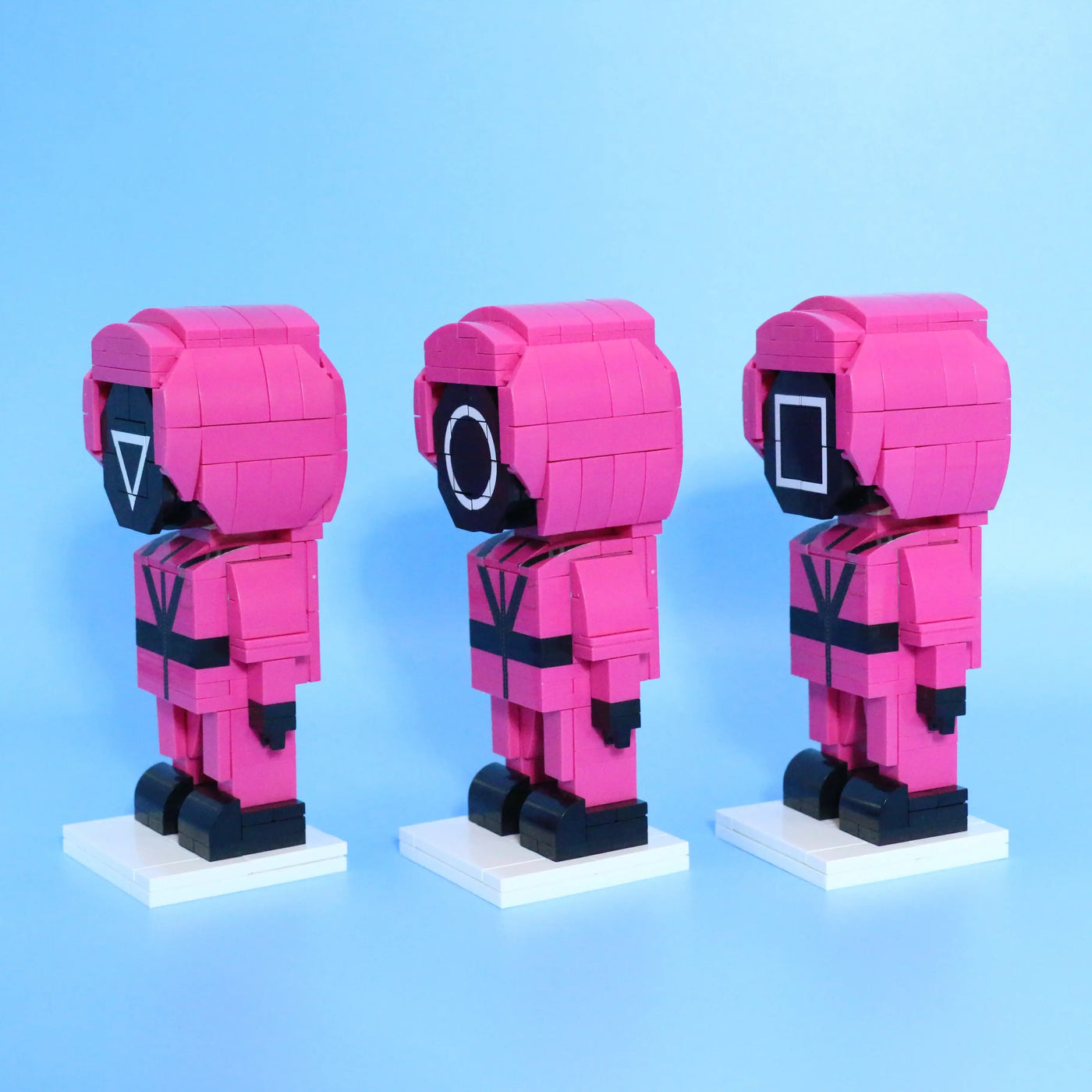 Popal Squid Game Guard Minifigure Set - 3-Piece Collectible Figures 549 pcs