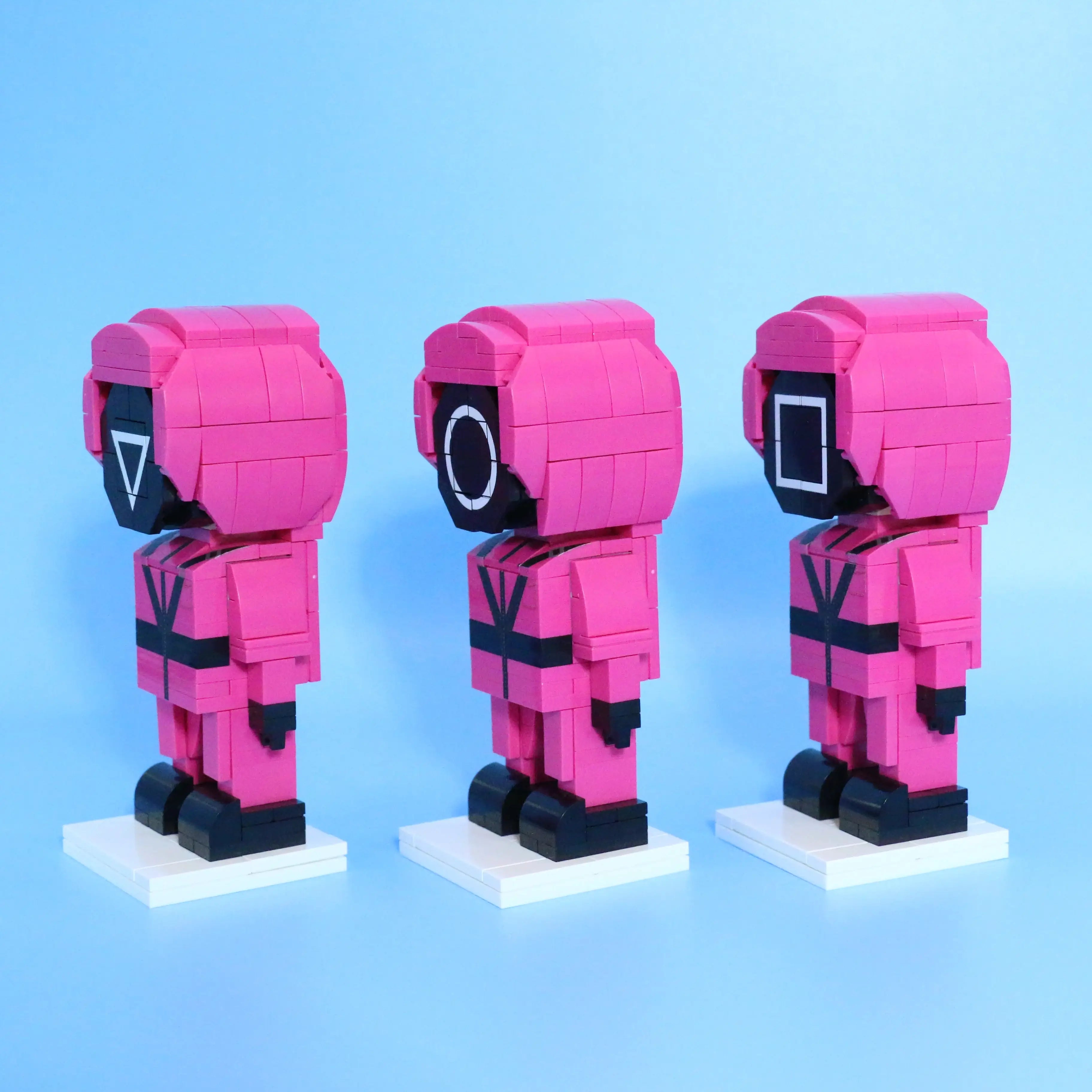 Popal Squid Game Guard Minifigure Set - 3-Piece Collectible Figures 549 pcs