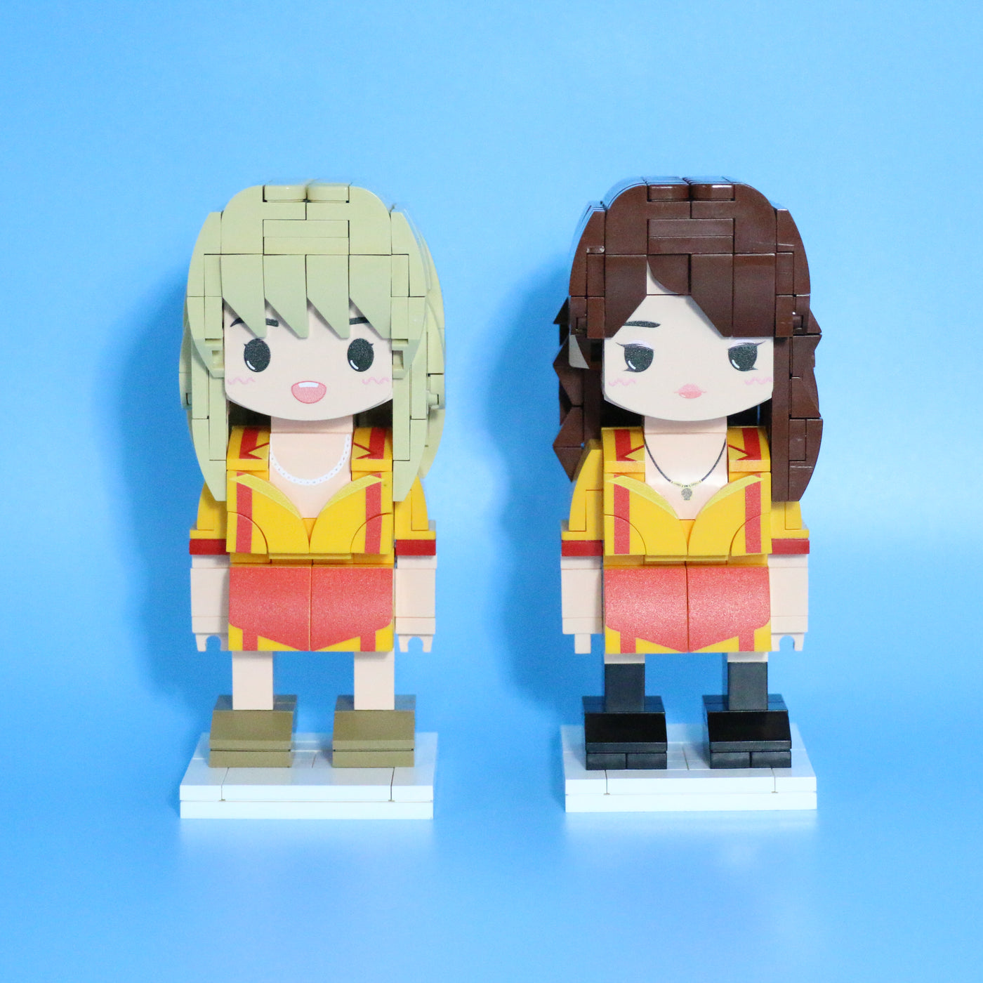 Popal 2 Broke Girls Minifig Set - Max & Caroline Collectible Figures 439 Pcs