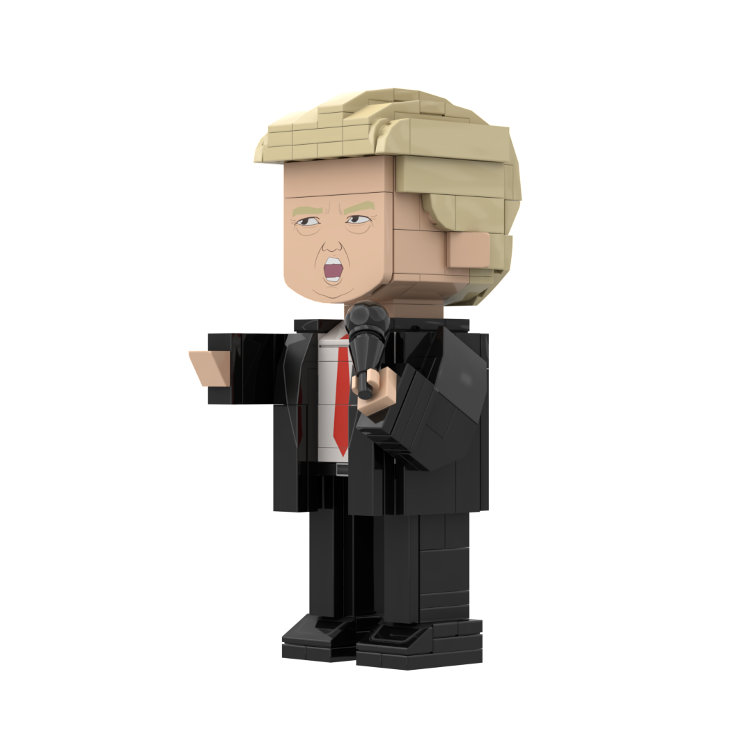 Popal Trump Minifigures-Donald Trump Gifts for Trump Supporters and Patriotic Americans 200 pcs