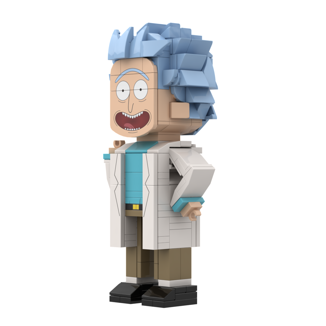 Popal Rick Minifig - Mad Scientist Extraordinaire 244 pcs