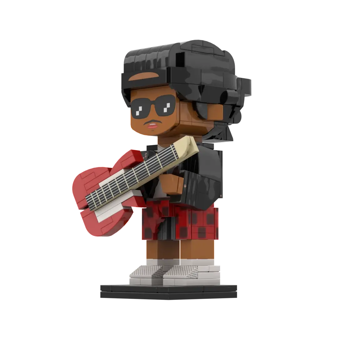 Popal Bruno Mars Minifigur - Musik-Sammlerstücke 244 Teile