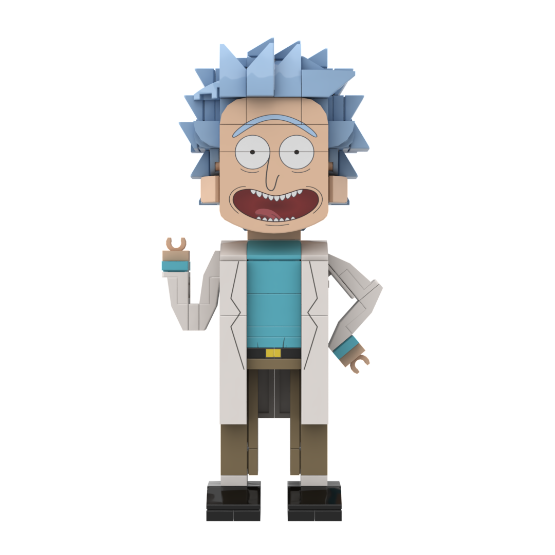 Popal Rick Minifig - Mad Scientist Extraordinaire 244 pcs