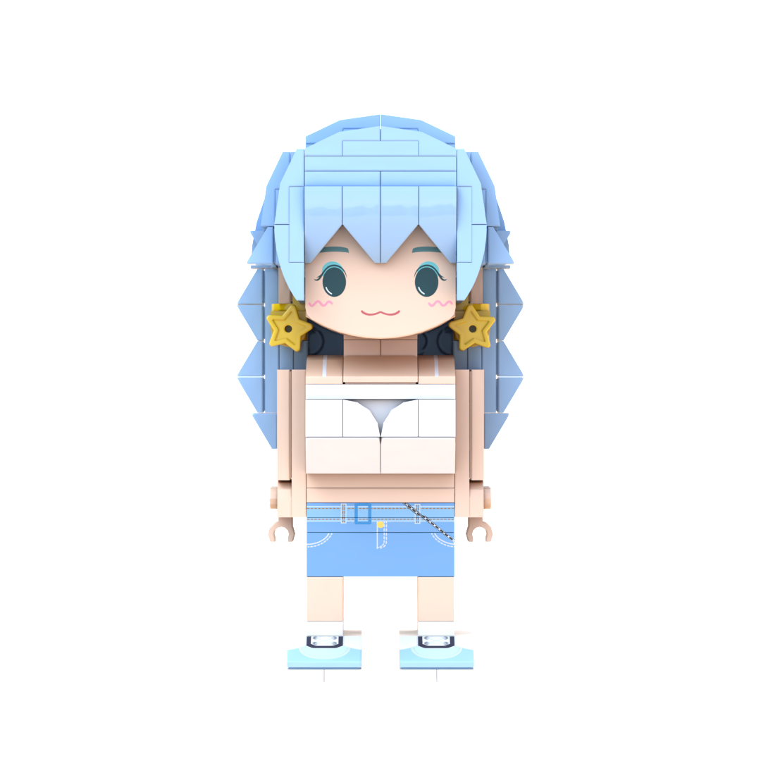 Aquarius Brick Figurine Set | Zodiac Signs Collectible Figures