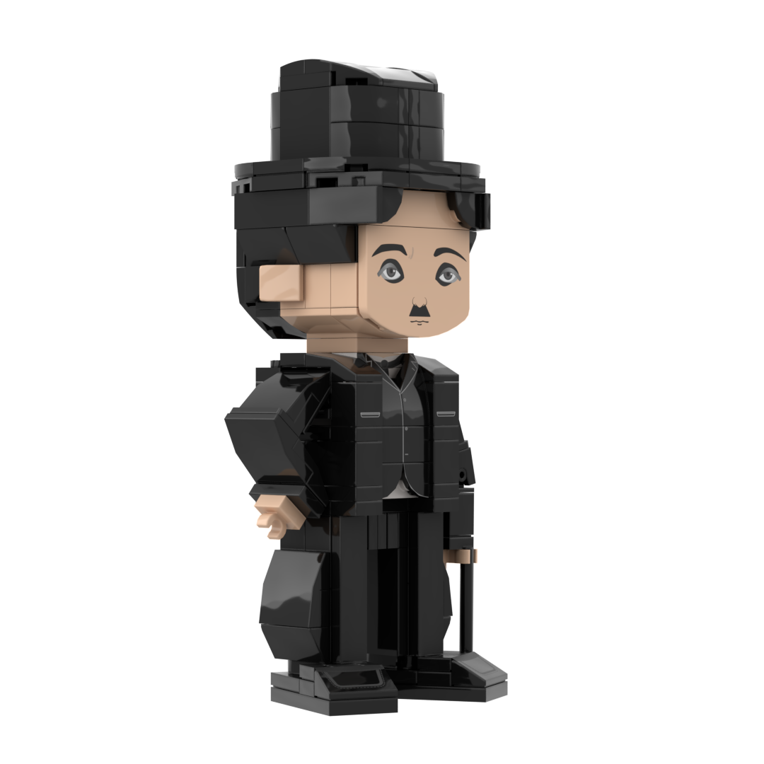 Popal Charlie Chaplin Minifig - The Silent Film Legend Collectible 204 pcs