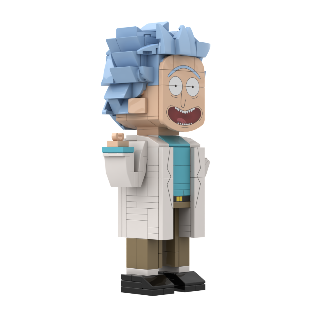 Popal Rick Minifig - Mad Scientist Extraordinaire 244 pcs