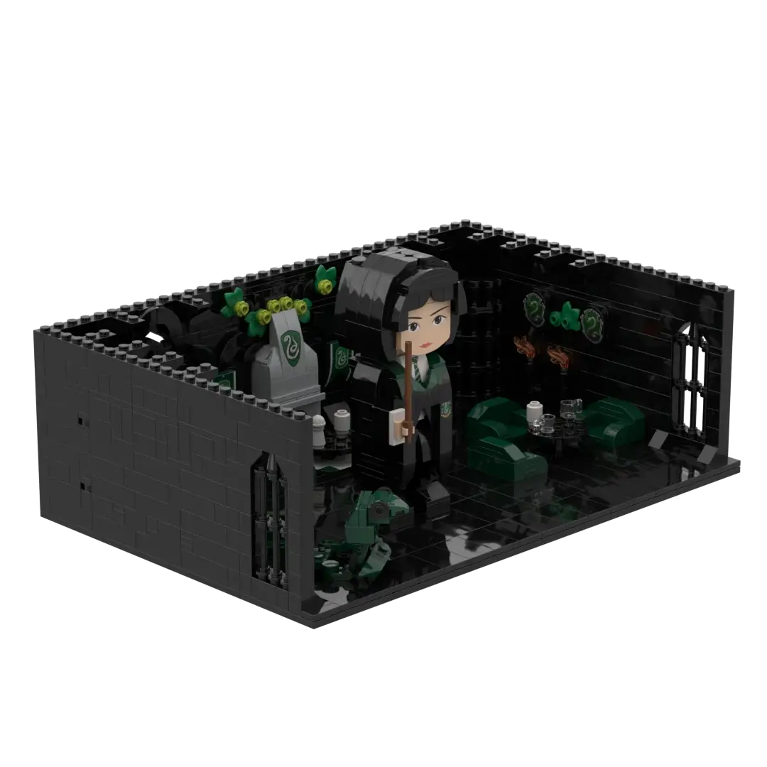 Popal Pansy Parkinson Miniaturfigur Slytherin Gemeinschaftsraum-Set | Harry Potter Sammlerstücke 1125 Teile