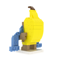 Popal Crying Banana Cat Brick Figur - 134 Teile