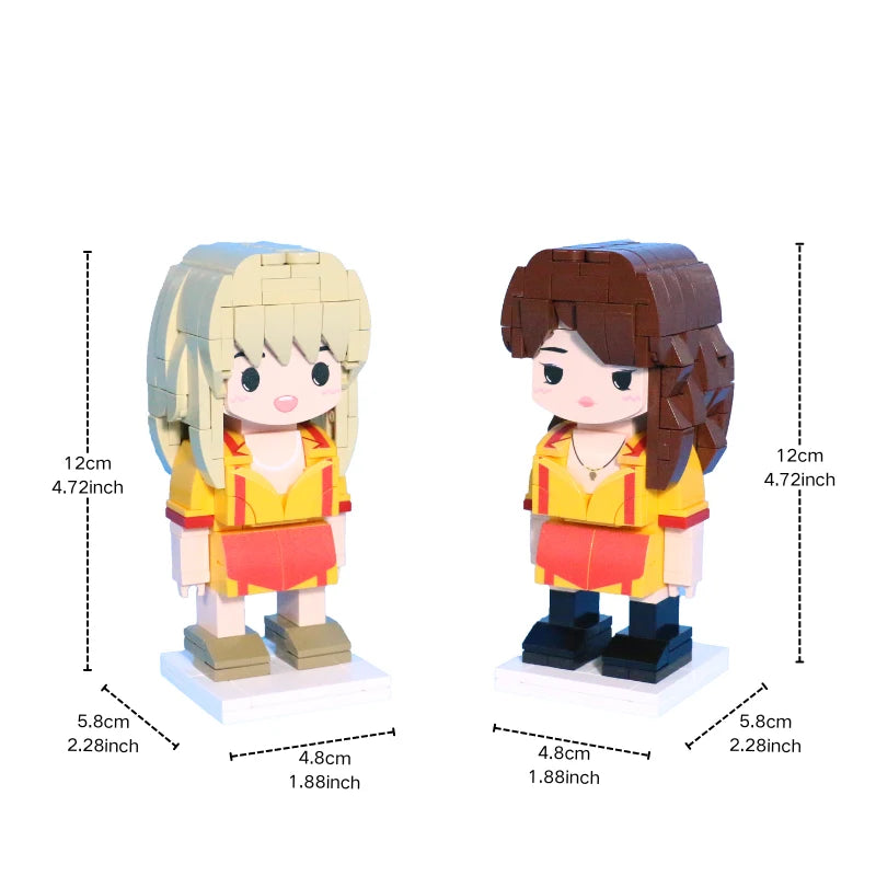 Popal 2 Broke Girls Figurenset – Sammlerstücke aus der Hit-TV-Serie, 439 Teile