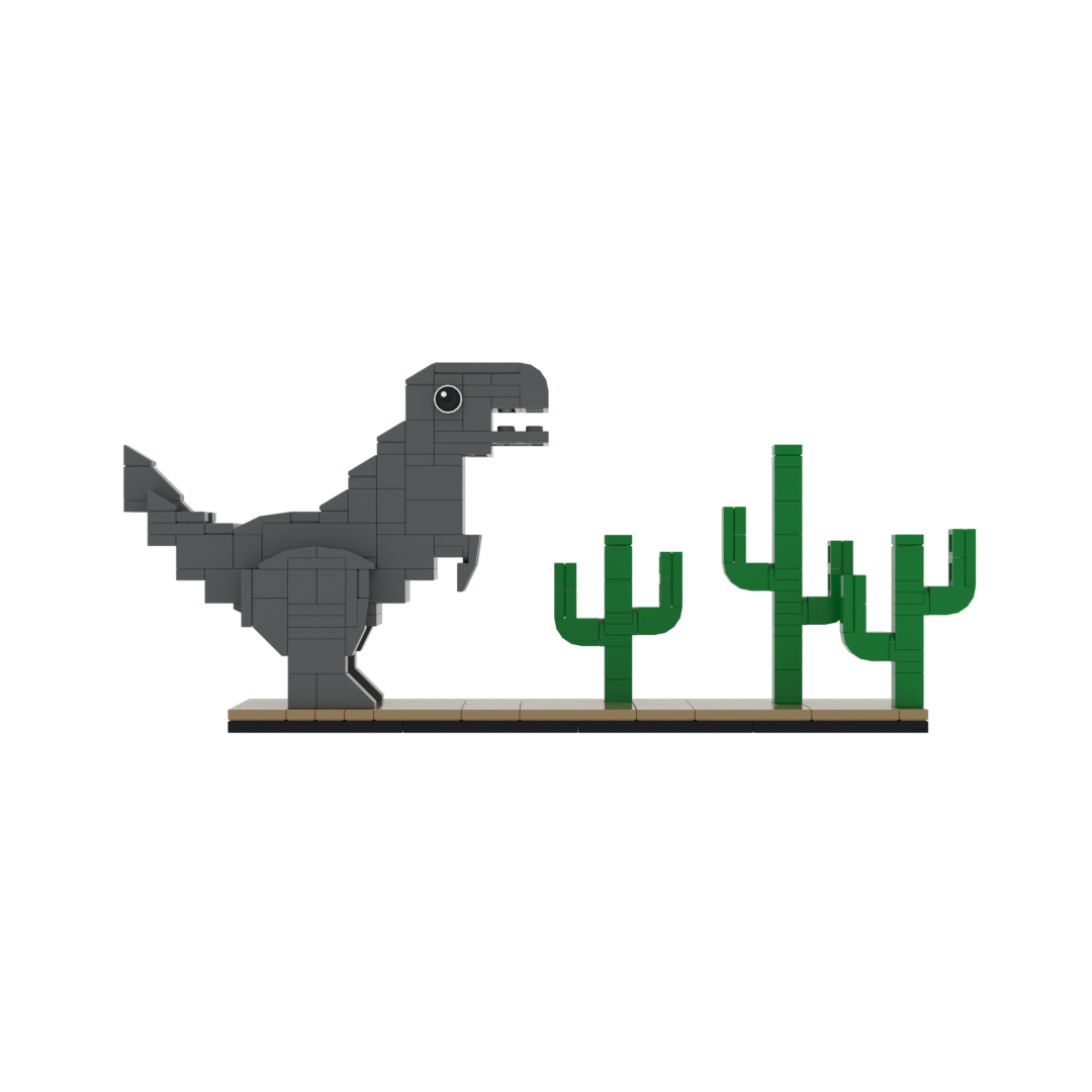 Google T-Rex Game Figurine - 224 pcs