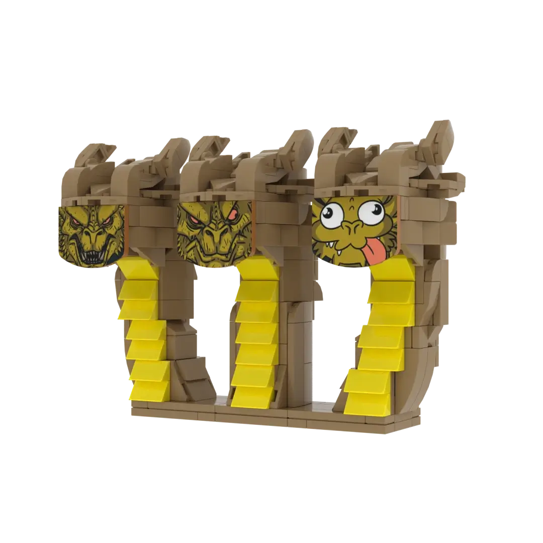 King Ghidorah Minifigure Meme - 569 pcs