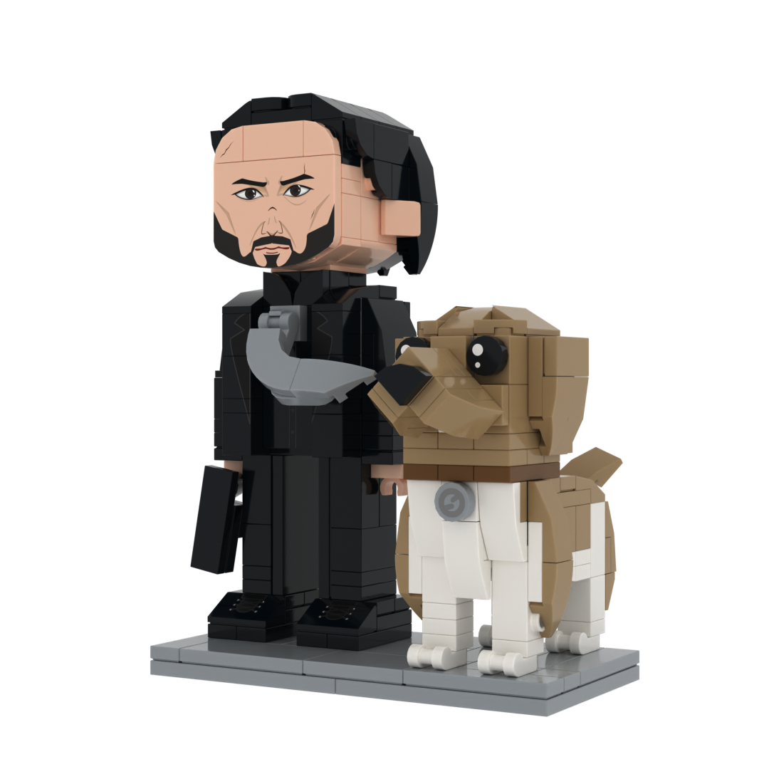 John Wick with Dog minifig - 313 pcs