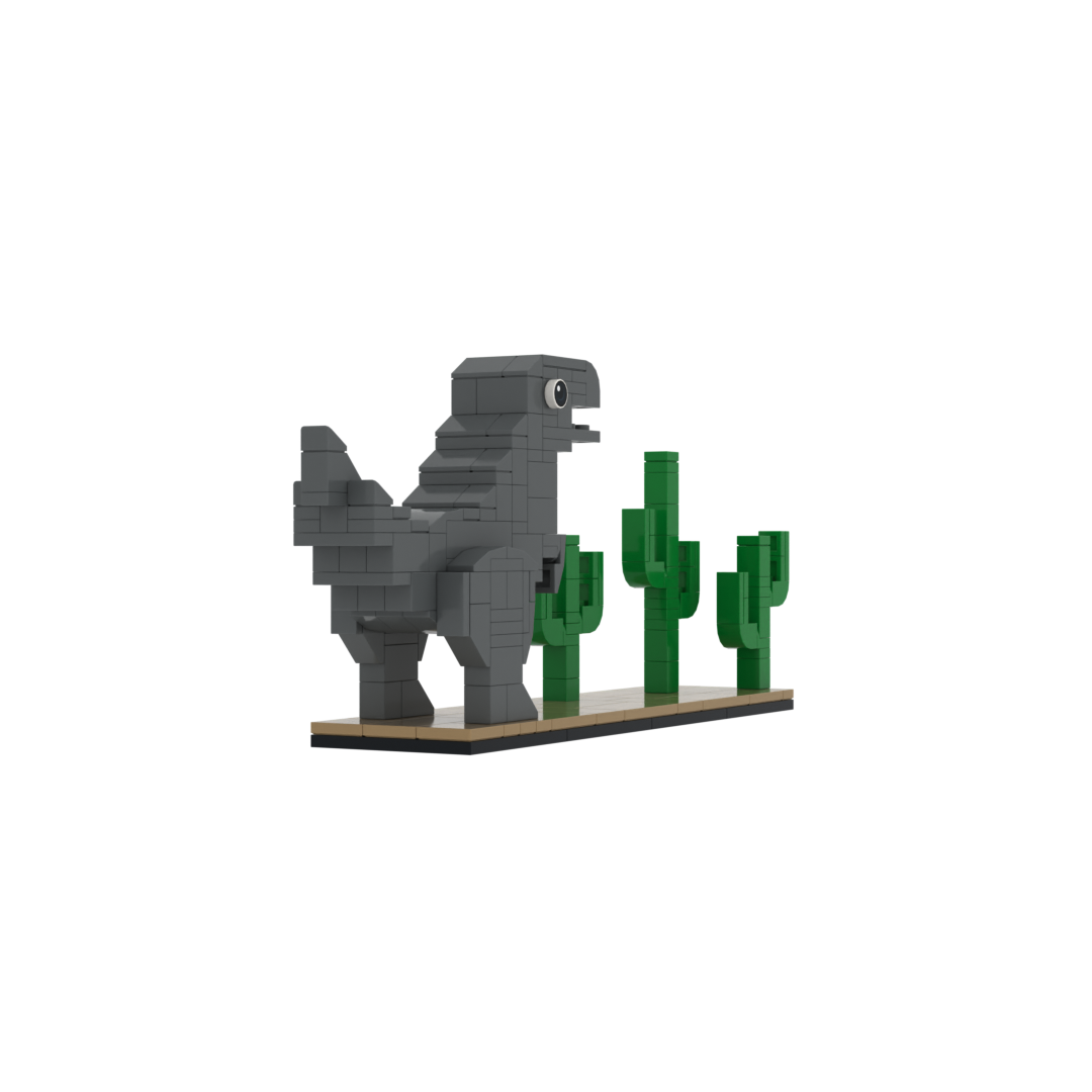 Google T-Rex Game Figurine - 224 pcs